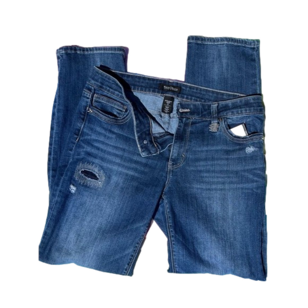 𝅺whitehouse BLACK MARKET straight crop Jeans sz 10